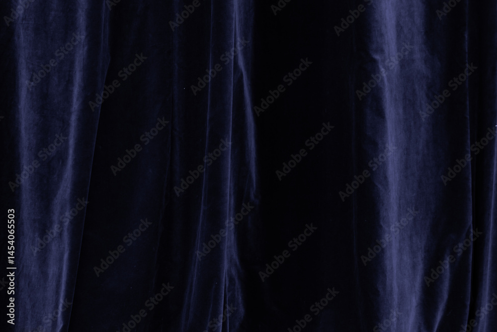 blue curtain in theatre background