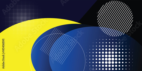 Abstract blue geometric background. Dynamic shapes composition. vector illustration. eps 10