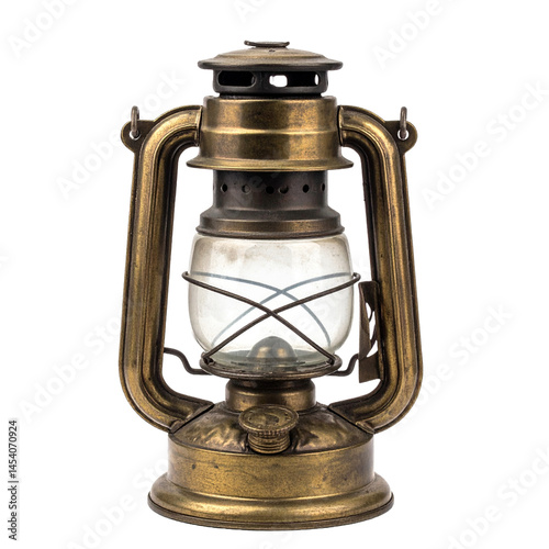 old oil lamp isolated