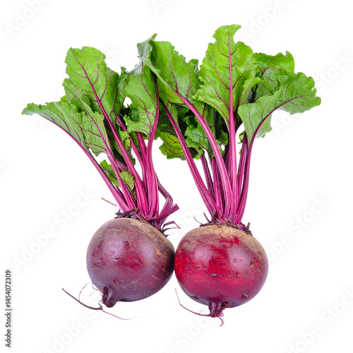 red radish isolated on white