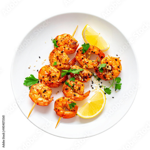 salad with shrimps and vegetables