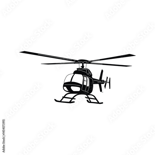 Helicopter illustration design template