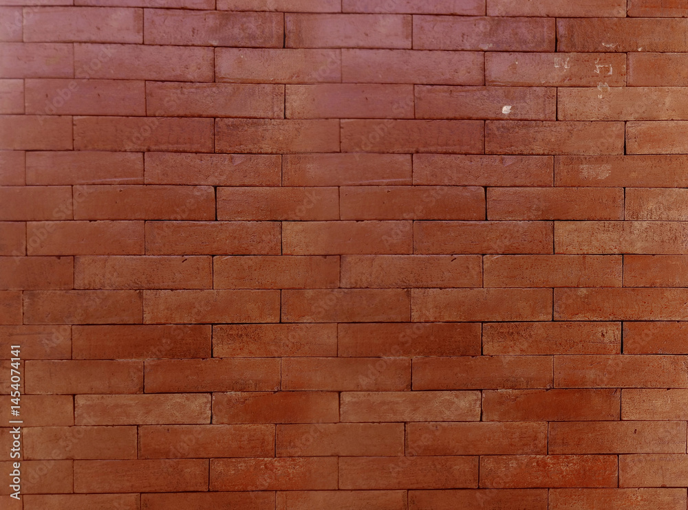 Naklejka premium brown brick wall texture pattern background wallpaper