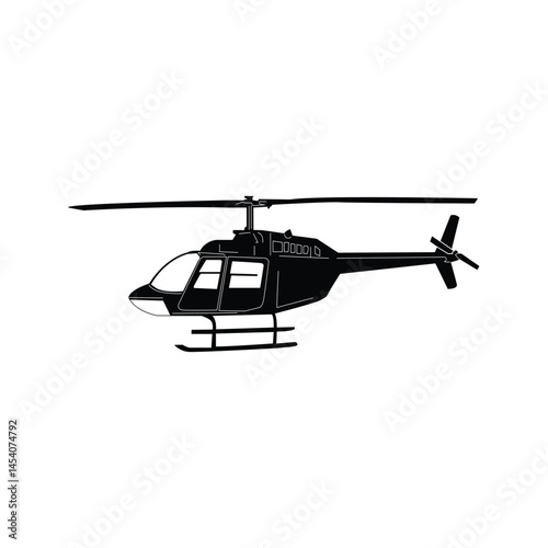 Helicopter illustration design template