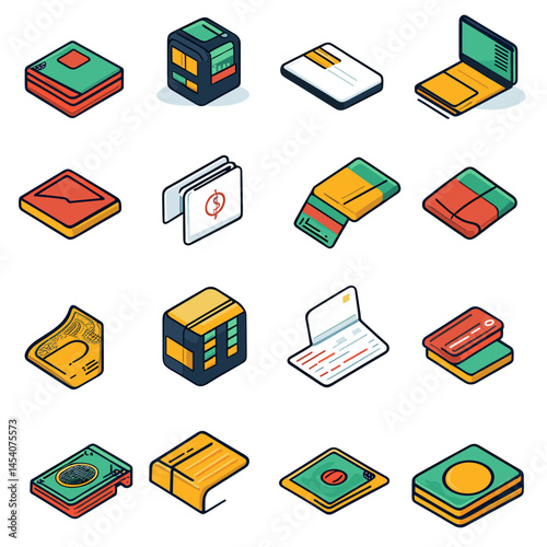 Set of vector icons on the theme of banks and finance: money, bank, credit and debit cards, payments, transfers, finance, coins, safes. Suitable for UI, applications and infographics.