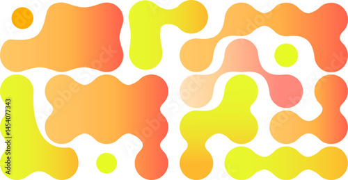 Morphing blob dot set.Connected meta circles for abstract patterns.