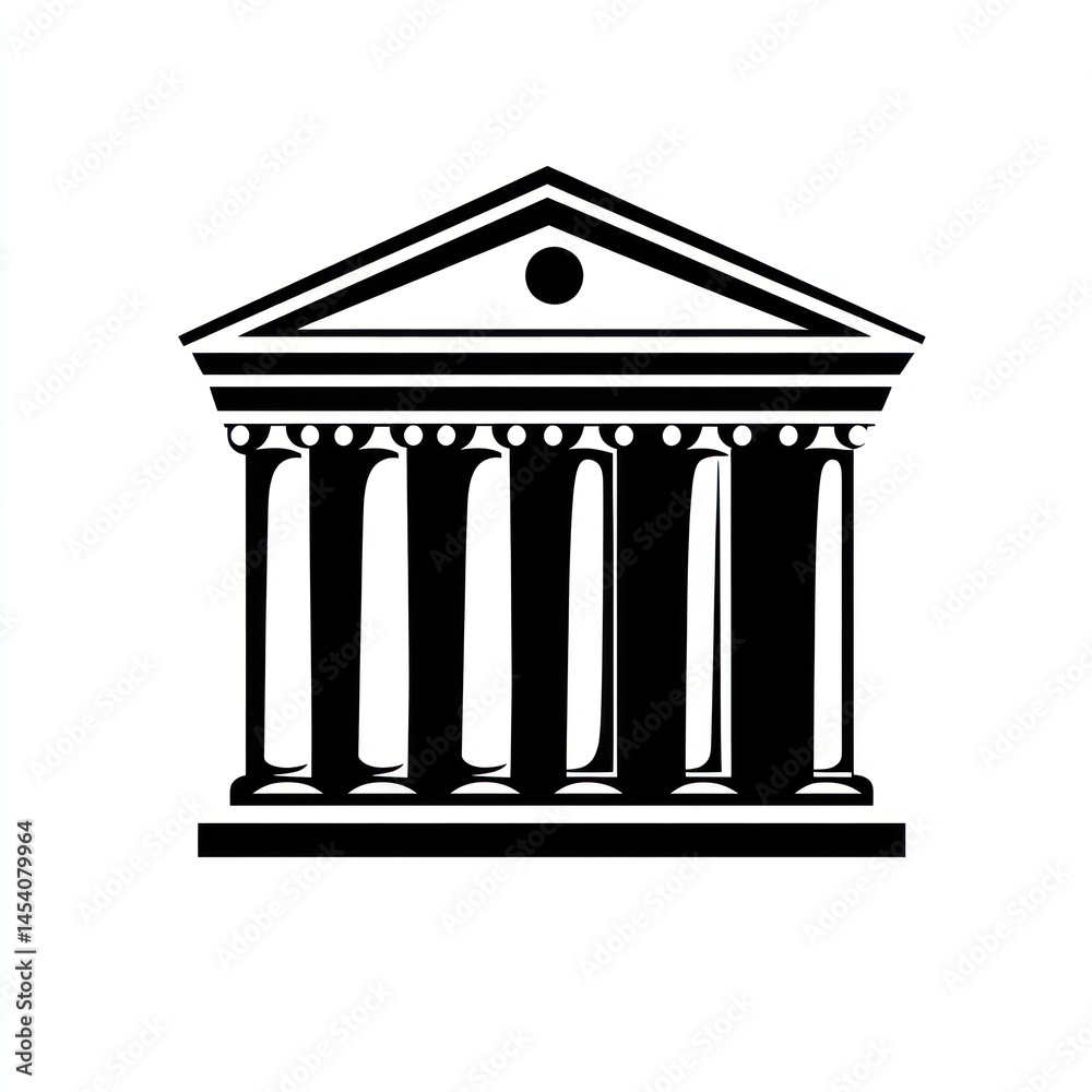 Fototapeta premium ancient greek column isolated on white