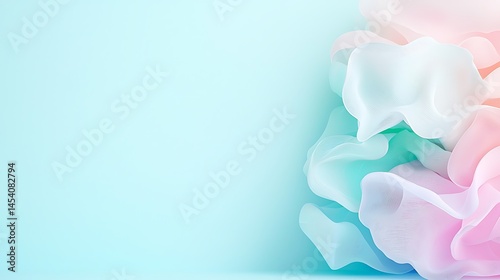 Pastel Blue and Turquoise Gradient Background Texture