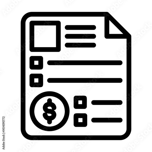 a row of icons containing business management, invoices, securities and business activities