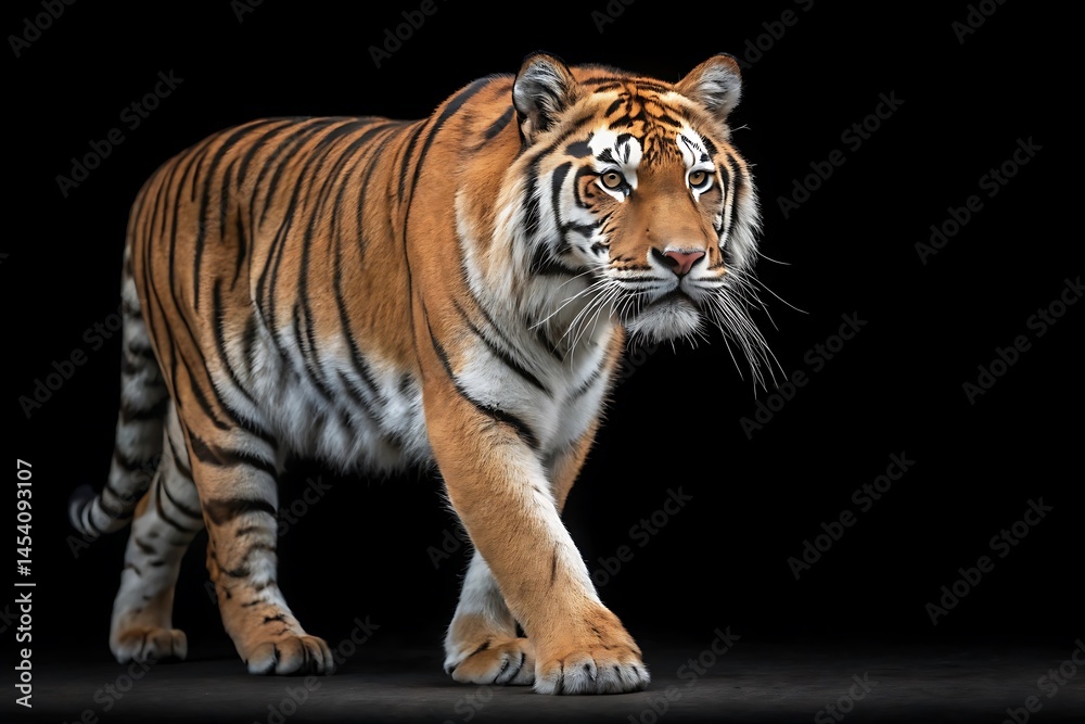 Fototapeta premium tiger on a rock