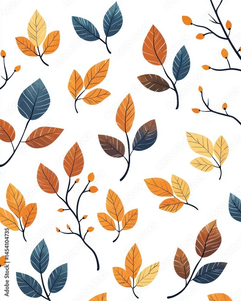 Autumn leaves pattern Autumn leaves pattern