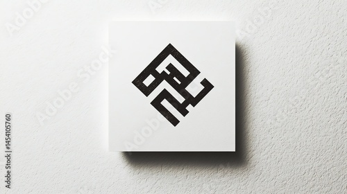 Digital illustration of a black isometric diamond shape on a white background.