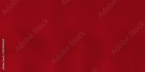 Red Halftone Pattern Abstract Digital Background with Gradient Effect