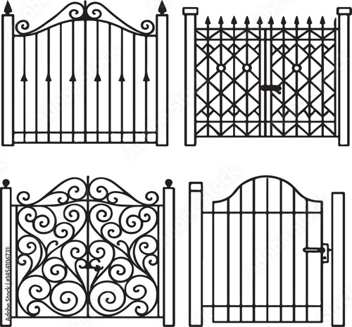 wrought iron gate