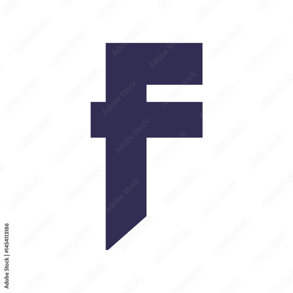 Obraz premium Letter F logo icon design template elements