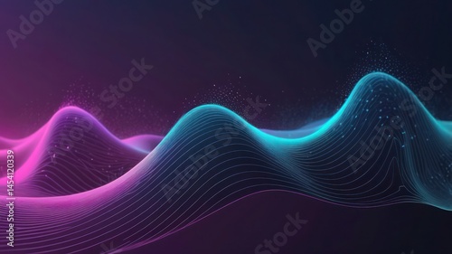 point wave abstract fractal background