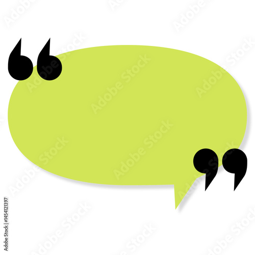 Quote vector bubbles text dialog message comment memo box. Quote bubble template speech frame chat dialogue information