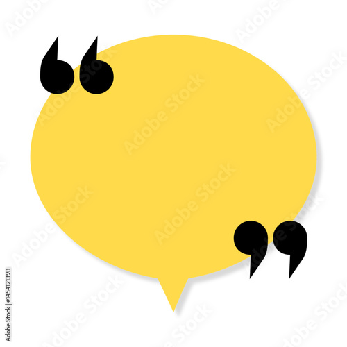 Quote vector bubbles text dialog message comment memo box. Quote bubble template speech frame chat dialogue information