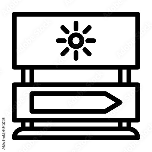 a series of icons containing holiday activities, travel, views, souvenirs and goods