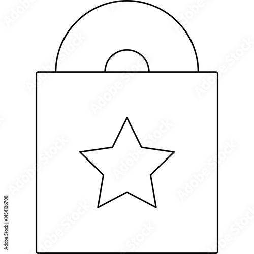 Lock icon single vector illustration