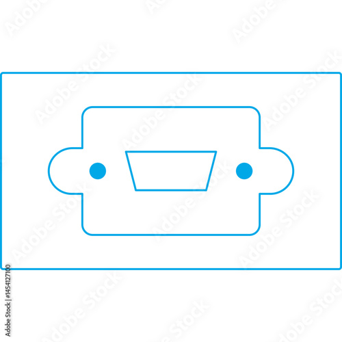 Casset icon single vector illustration