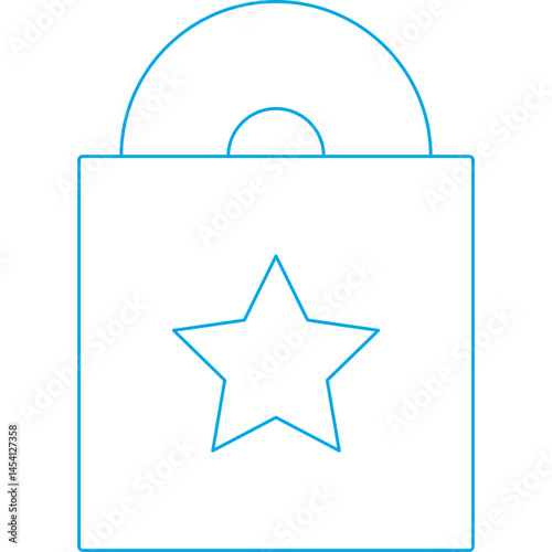 Lock icon single vector illustration
