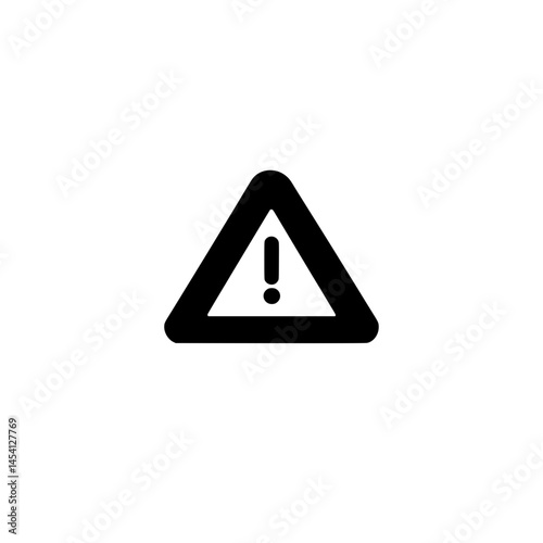 Danger Warning Icon Representing Caution Risk and Hazard Prevention made with Generative AI technology