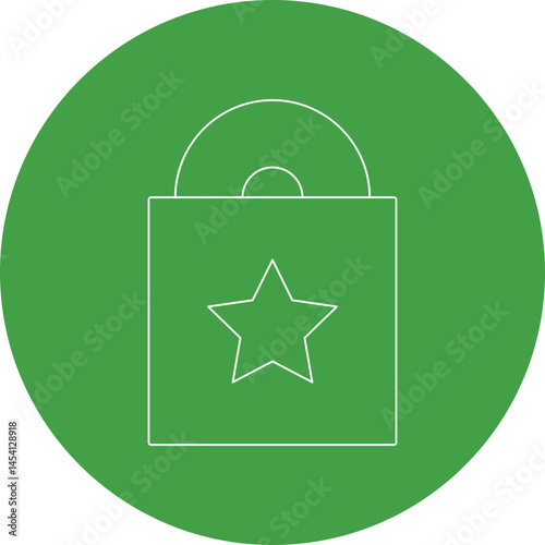 Lock icon single vector illustration
