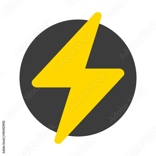 Icon Lightning Bolt Symbol