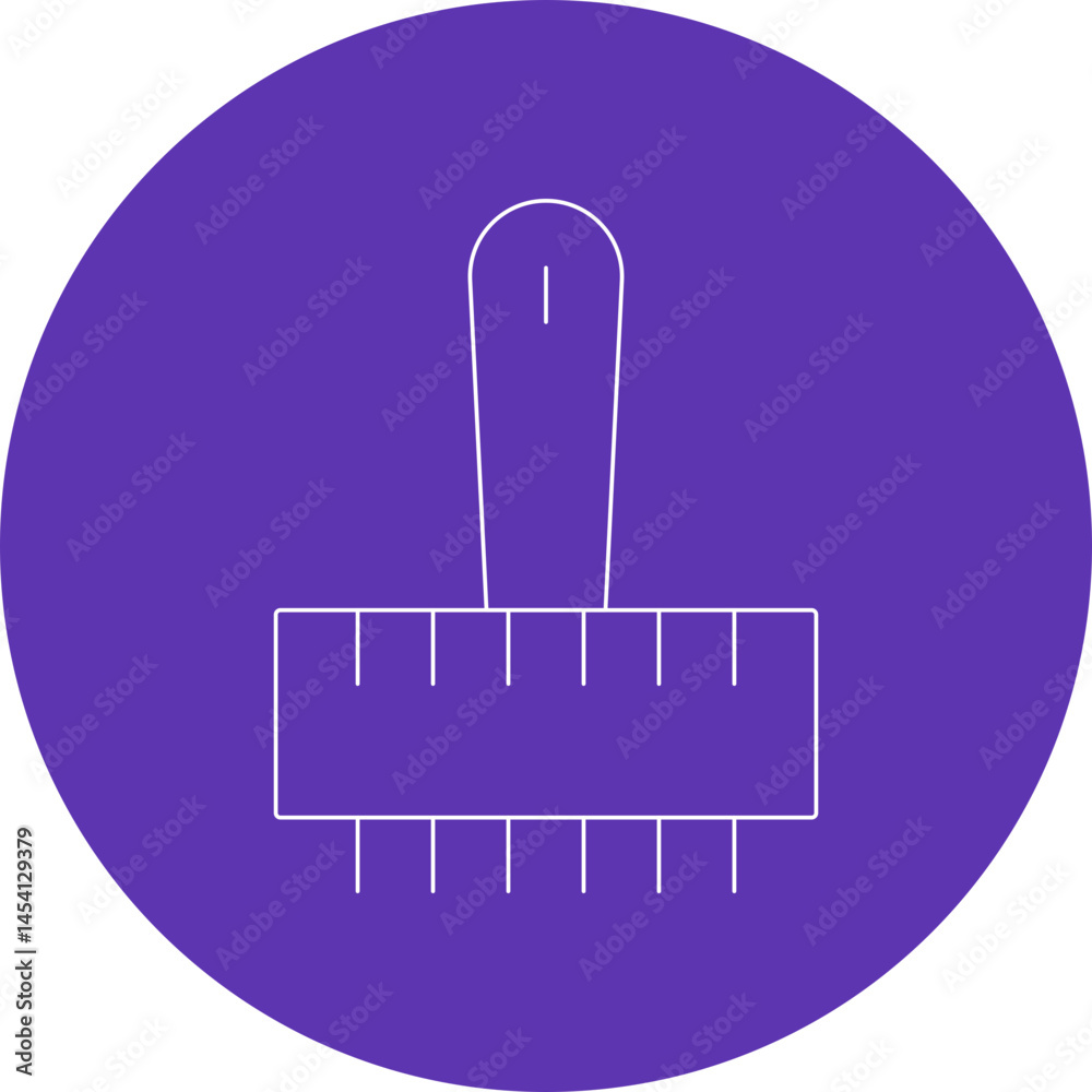 Fototapeta premium Brush icon single vector illustration
