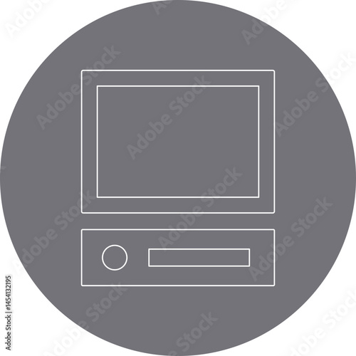 Computer icon single vector illustration