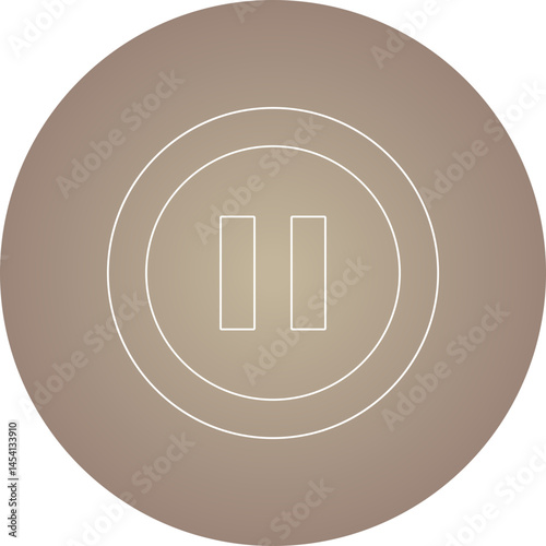 Pause icon single vector illustration