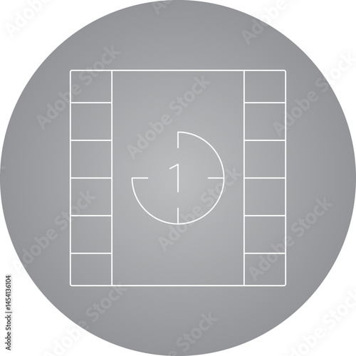 Video icon single vector illustration