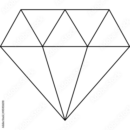 Diamond icon single vector illustration