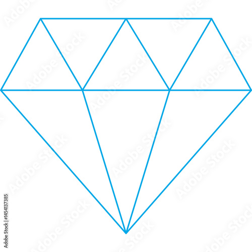 Diamond icon single vector illustration