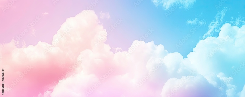 Pink and Blue Sky with Clouds Pink and Blue Sky with Clouds