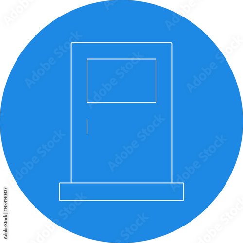 Door icon single vector illustration