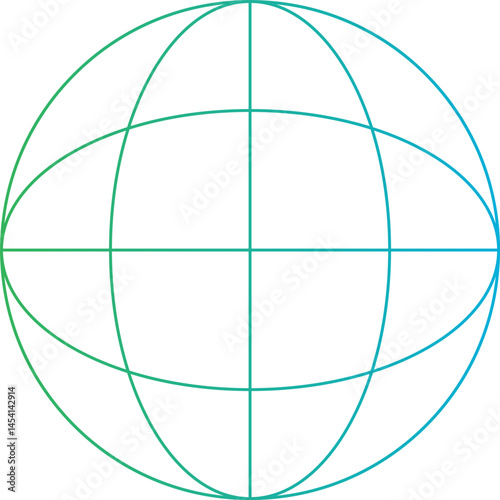 Globe icon single vector illustration