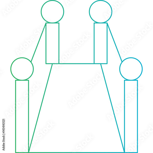 Path icon single vector illustration