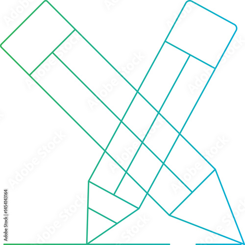 Pencil icon single vector illustration