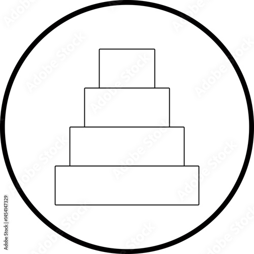 Stairs icon single vector illustration