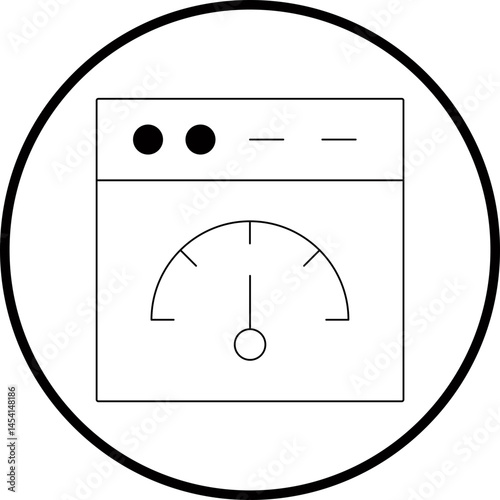 Web server icon single vector illustration