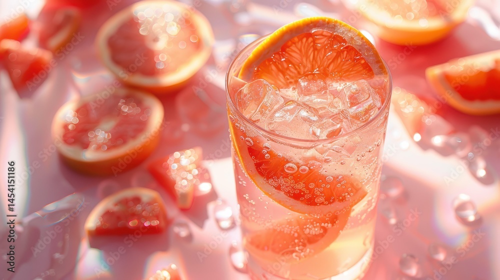 Refreshing Grapefruit Beverage Refreshing Grapefruit Beverage