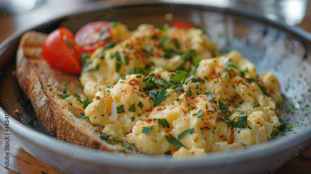 Scrambled Eggs with Toast Scrambled Eggs with Toast