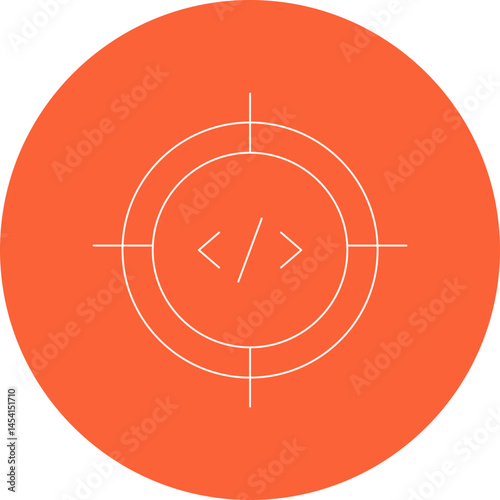 Target icon single vector illustration