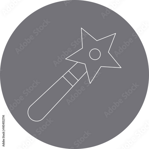 Magic wand icon single vector illustration