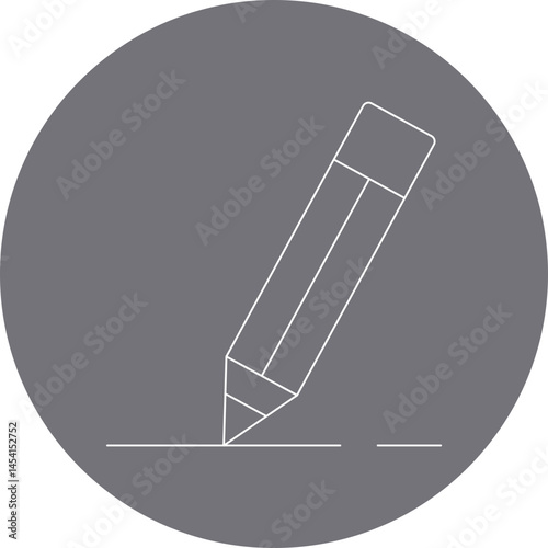 Pencil icon single vector illustration
