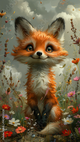 Playful Cartoon Animal