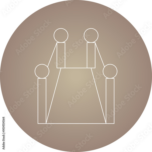Path icon single vector illustration