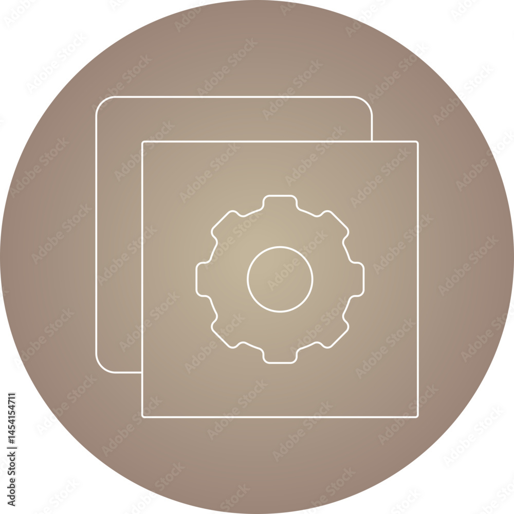 Setting icon single vector illustration Setting icon single vector illustration